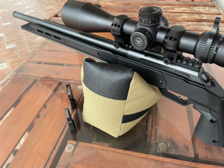 Vendo mi carabina CZ 457 MTR (Cañon pesado y recamara Match) montada a capricho para PRS. Motivo, soy 01