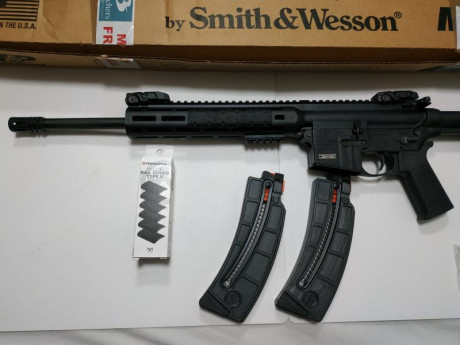 Hola.

Vendo  carabina Smith&Wesson MP15-22 MOE SL Negra  en  calibre 22lr . Comprada nueva y usada 01