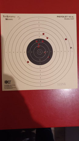 Hola, hoy por fin he empezado un curso de 6 semanas (2h semana) sobre Pistola Aire 10m y quiero poner 01