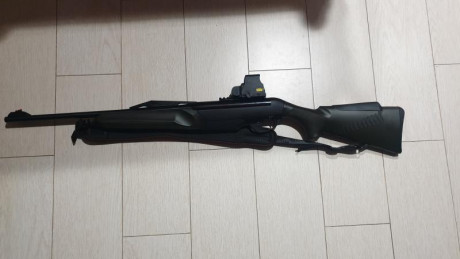 Hola buenas! Vendo conjunto rifle benelli con visor holografico eotech. Calibre 3006, dos cargadores, 12