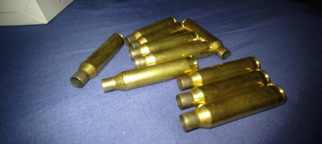 Vendo 159 vainas de la marca Sako del calibre 338 lm con un solo disparo y en perfecto estado 
 1,5€ la 01