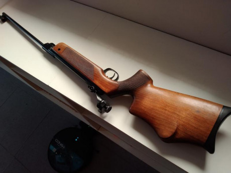 Vendo este ejemplar de Walther LG culata tyrolesa. Conservado  original, con sus elementos de puntería, 01