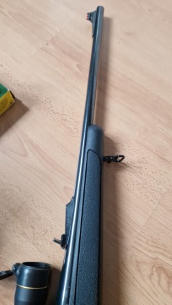 Remington 700 DM en calibre 35 whelen,cargador extraible, con 55 cm de cañon,alza y punto de batida Recknagel,bola 11