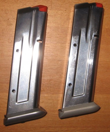 Hola, he visto estos dos cargadores que me han dicho que son para una Tanfoglio Limited Custom HC de 9x19, 10