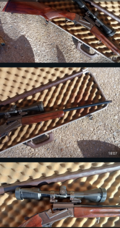 Un buen amigo vende este monotiro original Thompson en cal 243, visor Zeiss terra, monturas y bases Apple, 20