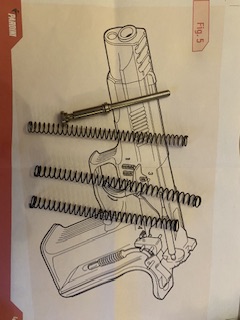 Se vende el amortiguador y tres muelles 
Recuperadores 
Precio 45 € mas portes  
Mejora el retroceso en 02