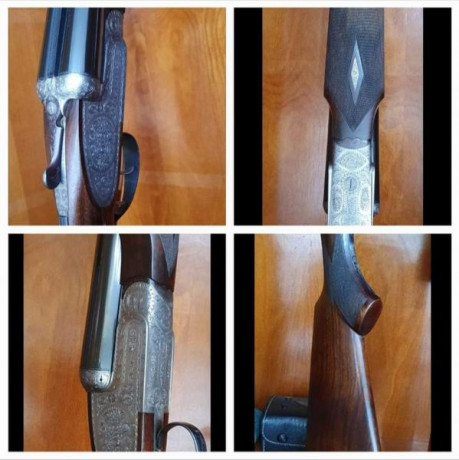 Vendo Escopeta Paralela Union Armera GRULLA mod. 21Special Gama Alta, Calibre 12, Cañon de 71 con 3* y 01