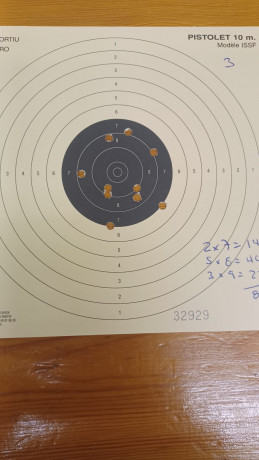 Hola, hoy por fin he empezado un curso de 6 semanas (2h semana) sobre Pistola Aire 10m y quiero poner 12