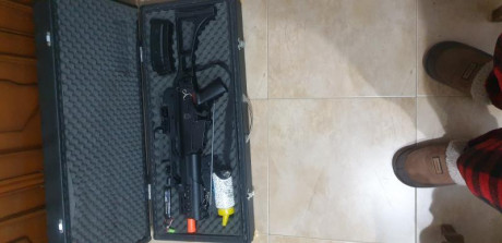 G36 C de la marca golden egle  como nuevo,nunca a salido al campo,con 2 cargadores hi cap,visor holográfico,puntero 02