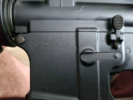 Se vende Sabre defence xr15 calibre 222Rem  con dos cargadores  va perfecto y bien cuidado el arma se 02
