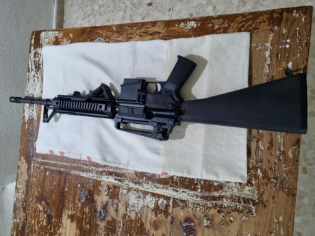 Se vende Sabre defence xr15 calibre 222Rem  con dos cargadores  va perfecto y bien cuidado el arma se 20