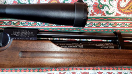 En venta Weihrauch HW 100 T  PCP calibre 4,5 alta precisión según fotos de disparos a 50 metros
Con cañón 01