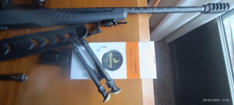 Hola, vendo un Savage 110 ultralite en calibre 308 win con cañon Proof de acero envuelto en fibra de carbono 31