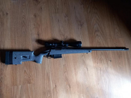 vendo rifle bergara 308 win, con visor VISOR BUSHNELL ELITE 6500 4.5-30X50 RETICULA MIL-DOT , gatillo 02