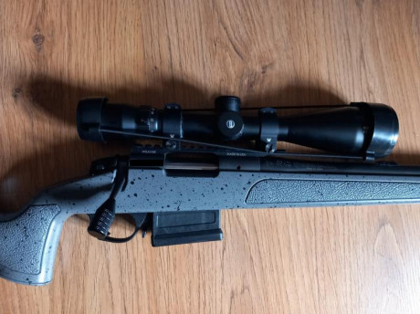 vendo rifle bergara 308 win, con visor VISOR BUSHNELL ELITE 6500 4.5-30X50 RETICULA MIL-DOT , gatillo 01