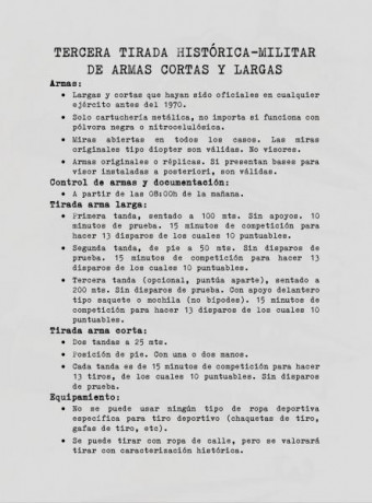 Despues del exito de las dos ediciones anteriores el proximo 28 de Abril celebraremos en el campo de tiro 41