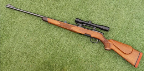 Vendo este fantástico rifle Steyr Mannlicher modelo M en calibre 30.06 con doble gatillo al pelo, cañón 51