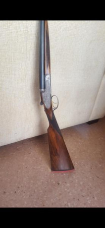 Vendo escopeta paralela Union Armera modelo 215 del calibre 20 impoluta, culata original a 37cm expulsora, 02