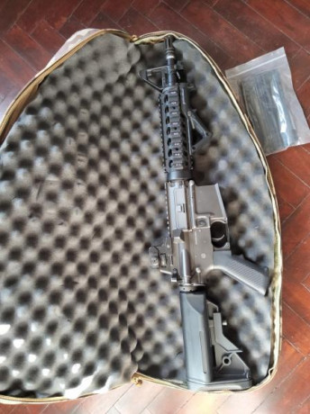 Evolution Lone Star M4 BORDER PATROL SWAT SBR 

Esta muy bien cuidado, upgradeado (pistón, cabeza de pistón, 10