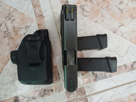 Se vende glock 26 de 3° generación. Guiada en A tiene pocos disparos. Ha sido principalmente usada en 01