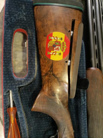 Mítica escopeta en extraordinario estado,cañón de 75cm así como juego de 6 ckokes BRILEY.Se cambia por 11