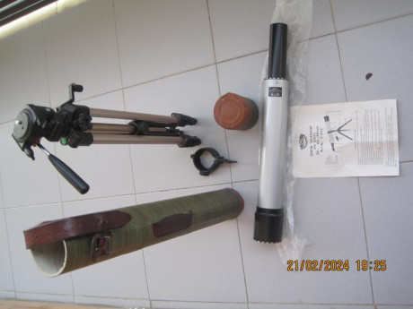 Por no utilizarlo, VENDO:

TELESCOPIO TERRESTRE 2OX - 60X60 mm.

Perfecto para visualizar objetivos (naturaleza, 02