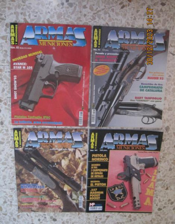 Hola.

Poseo diversas revistas antiguas en muy buen estado de ARMAS y ARMAS y municiones.

Las vendería 01