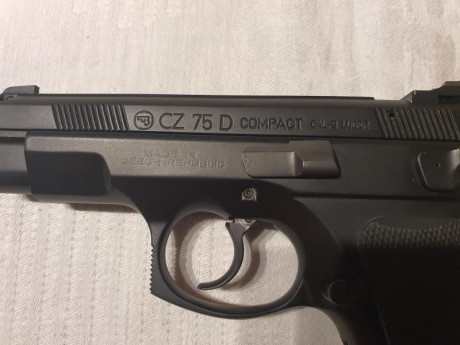 Vendo CZ 75D COMPACT del 9 Pb

Punto de mira y alza están cambiados. Lleva puesto sistema de muelles DPM. 22