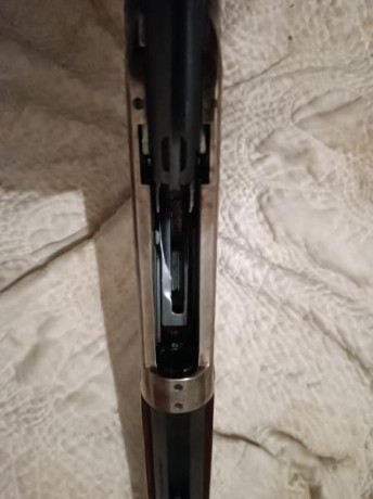 VENDIDO---- rifle replica WINCHESTER calibre 45-70 Gov. Con cañón octogonal! Muy pocos tiros. Lleva un 00