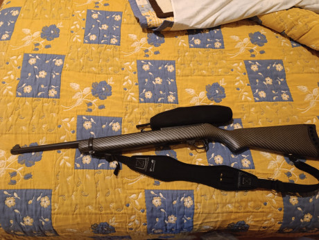 Vendo Carabina Ruger con hidroimpresion, no  es de c-argadores, las balas se meten, en un tubo debajo 31