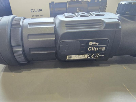 Vendo monocular termico clip-on infiray CH50 V2, estado excelente, usado en algunas esperas, lleva todo 01