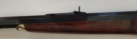 Rifle Rolling Block de Pedersoli de lujo, el más alto de gama, profusamente grabado, maderas seleccionadas, 90