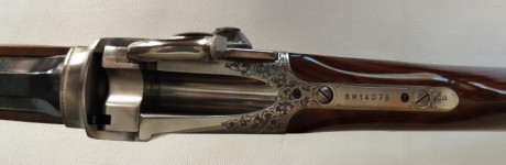 Rifle Sharps 1874 Sporting Pedersoli Extra de Lujo, el más alto de gama, profusamente grabado, maderas 112