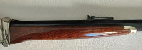 Rifle Sharps 1874 Sporting Pedersoli Extra de Lujo, el más alto de gama, profusamente grabado, maderas 130
