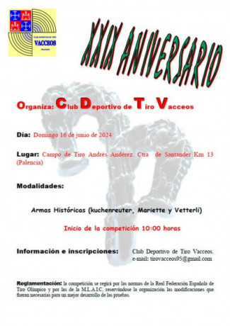 Armas históricas, 16 Junio 00