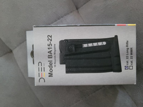 Vendo cargador nuevo sin estrenar de carabina del 22 pallas 50 EUROS MAS PORTES sirve tanto para la SA 01