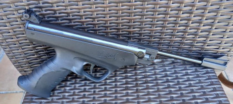 Pistola de aire comprimido marca Baikal modelo MP53 M de muelle y en calibre 4.5 mm,  usada pero en funcionamiento 01