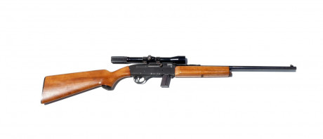 Carabina semiautomática marca Gevarm calibre 22 lr,  funcionamiento perfecto , marcas ligeras de oxido 00