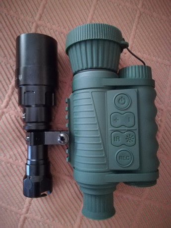 Se puede cerrar
* Monocular nocturno NH-1 de 6x50 NACHTJÄGER
*Linterna Uniquefire T50 de 940nn (invisible) 00