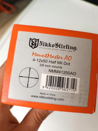 Hola buenas, vendo este visor Nikko Stirling Mountmaster 4-12x50AO. Tal como se ve en las fotos. Muy poco 20