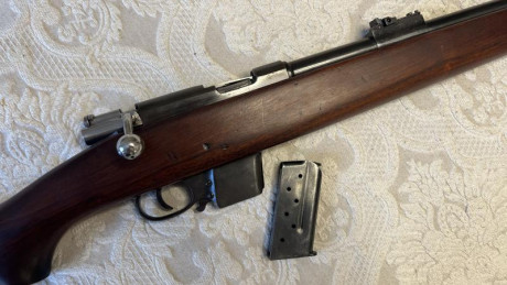 Vendo carabina Destroyer de calibre 9mm parabellum, en perfecto estado, maderas restauradas al aceite, 00