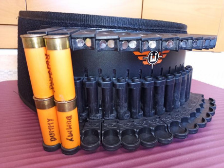 Cinturón IPSC escopeta de 28 cartuchos. 
Talla L (110 cm)
Nuevo, se vende por dejar afición. 270€ puesto 02