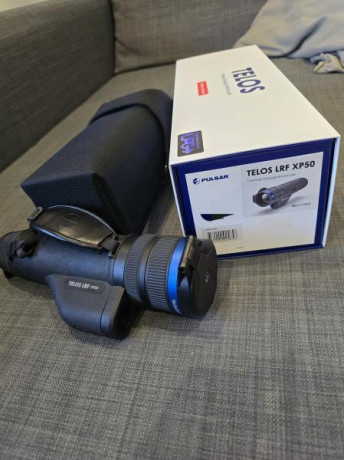 Vendo monocular termico Pulsar Telos XP50 Lrf prácticamente nuevo, comprado en octrubre 2023, va con su 02