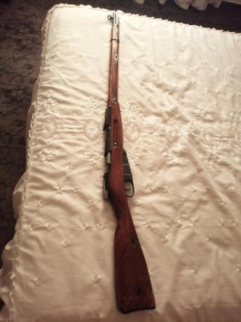 Vendo fusil Mosin-Nagant fabricado en el arsenal del Tula en 1934. Buen estado general, números coincidentes, 02
