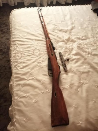 Vendo fusil Mosin-Nagant fabricado en el arsenal del Tula en 1934. Buen estado general, números coincidentes, 00