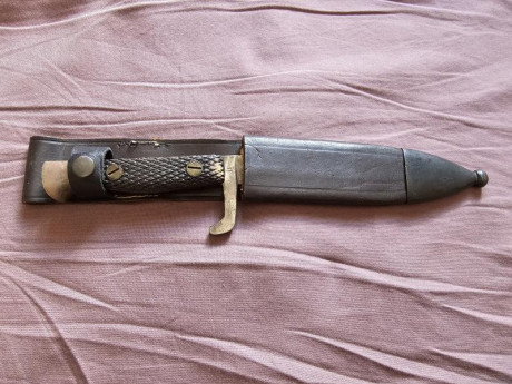 Cuchillo de Monte de la Fabrica Nacional de Toledo.
Modelo Montañero, también llamado Viriato dentro de 00