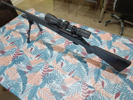 Lo dicho, se vende Mossberg Patriot en 30-06 con visor Nikko Stirling metor 2.5-10x50 y bípode tipo Harris 02