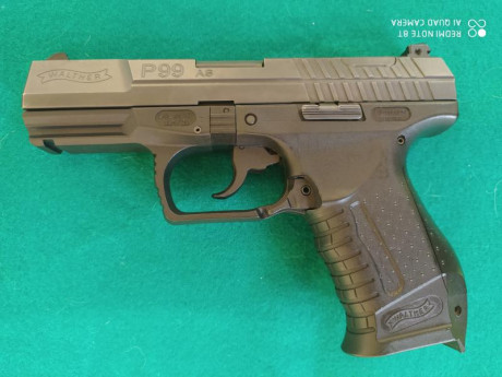   Buenas tardes

Pongo en venta una pistola Walther modelo P99 en calibre 9mm Parabellum. 

Arma en impecable 12