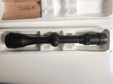 Altísima calidad de óptica, made in Japan, tubo de pulgada. No ha sido utilizado. Incluye tapas para las 02