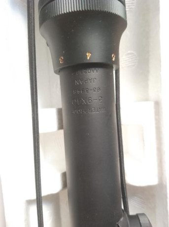Altísima calidad de óptica, made in Japan, tubo de pulgada. No ha sido utilizado. Incluye tapas para las 01